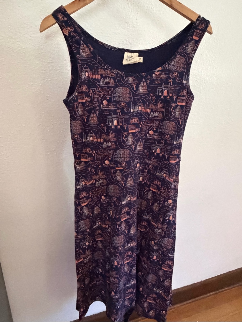 Mata Traders Organic Cotton India Print Dress M
